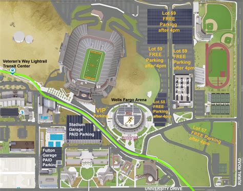 Asu Stadium Parking Map