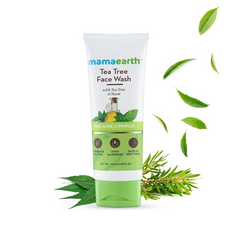 Amazon.com: Mamaearth Tea Tree Face Wash with Neem | Helps Control Acne ...