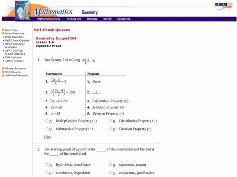 50 Two Column Proof Worksheet