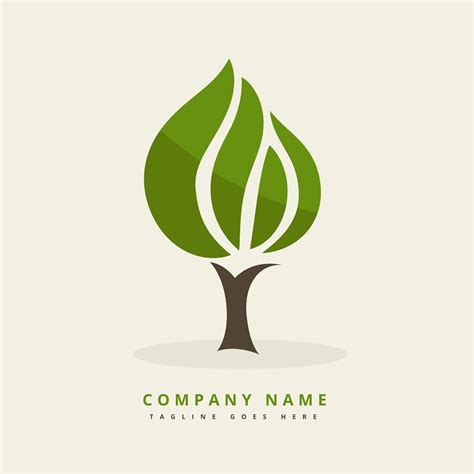 green tree design background illustration | Tree logo design, Wood logo ...