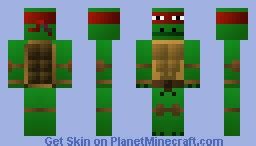 Raphael TMNT Minecraft Skin