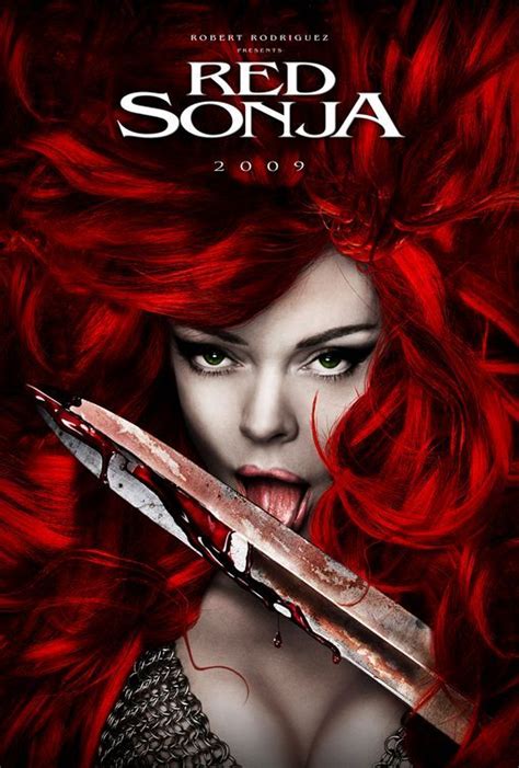 Red Sonja movie poster. | Red sonja, Red sonja movie, Warrior woman