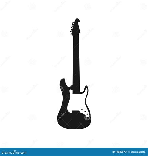 Electric Guitar Graphic Design Element Vector Illustration Stock Vector - Illustration of ...