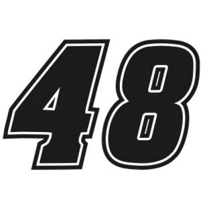 8 Best Images of Printable NASCAR Numbers - NASCAR Car Numbers, Number 48 NASCAR Decals and ...