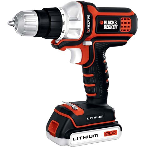 BLACK & DECKER Matrix 20-Volt Max 3/8-in Cordless Drill with Battery at ...