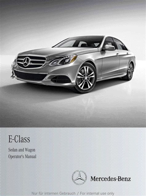 Mercedes Benz 2013 E Class Sedan And Wagon Owners Manual ÿþy