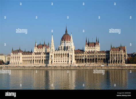 Budapest Parliament Building at the Danube River Hungary Europe EU UE Stock Photo - Alamy