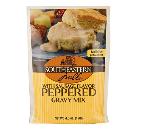 Southeastern Mills Old Fashioned Peppered Gravy Mix w/ Sausage Flavor ...