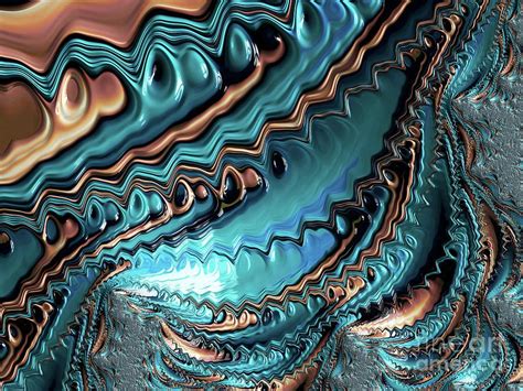 Teal Digital Art - Teal Rarity by Elisabeth Lucas Fractal Art, Fractals, Metal Prints, Framed ...