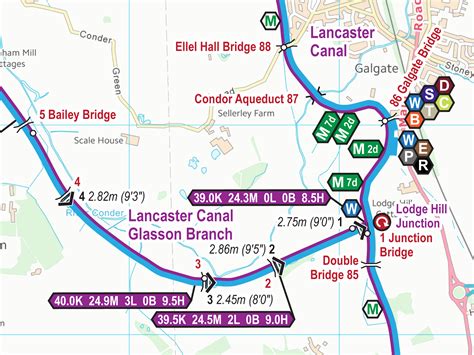 Lancaster Canal Maps - Waterway Routes