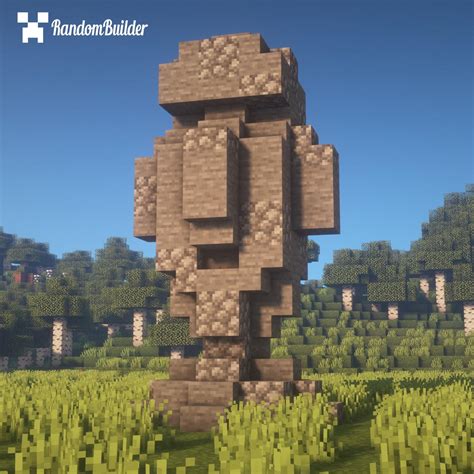 I built a Moai Statue! : r/Minecraft