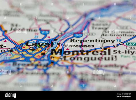 Laval quebec on a map hi-res stock photography and images - Alamy