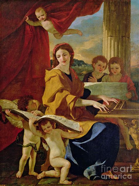 Saint Cecilia Painting by Nicolas Poussin - Pixels