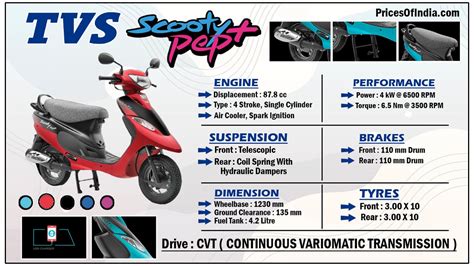 TVS Scooty Pep Plus : Price, Features, Specifications