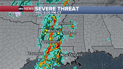 Tornado touches down in Louisiana, storm watches issued across the South - ABC News