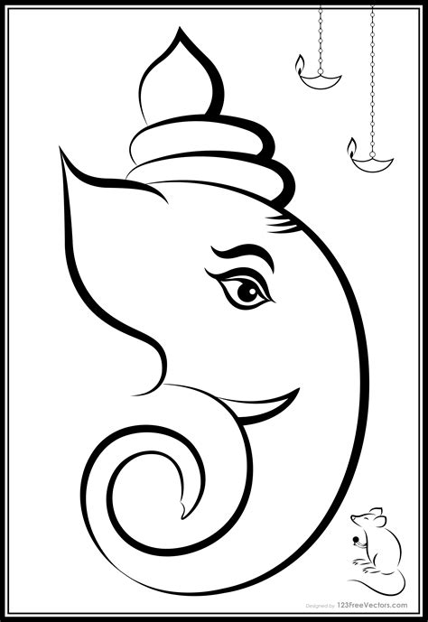 Ganesha Sketch, Ganesha Drawing, Ganesha Art, Mandala Drawing, Ganpati Drawing, Ganesha Rangoli ...
