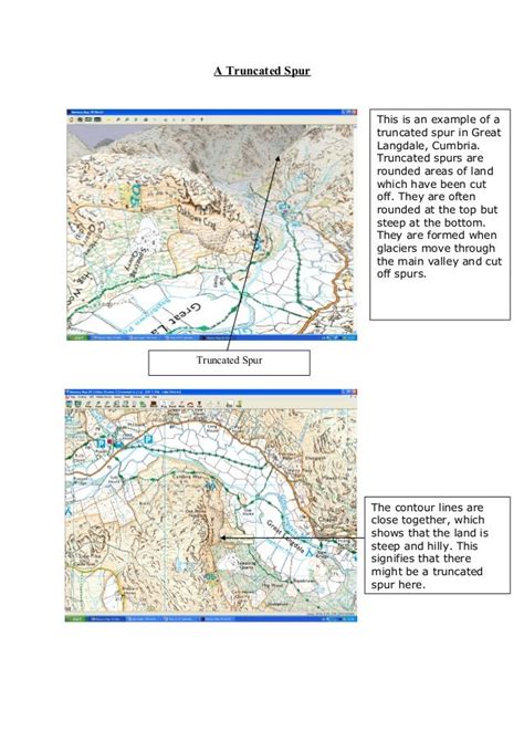 Glacial landforms with mapped examples