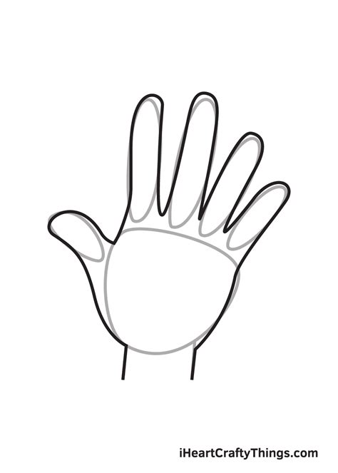 Hand Drawing — How To Draw A Hand Step By Step