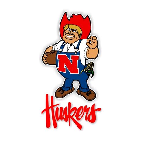 Herbie Nebraska Cornhuskers (A) Vinyl Decal / Sticker * 4 Si