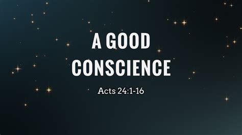 A Good Conscience part 3 - Logos Sermons