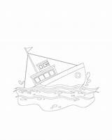Sinking Ship coloring Page  Download Print Or Color Online For Free sketch template