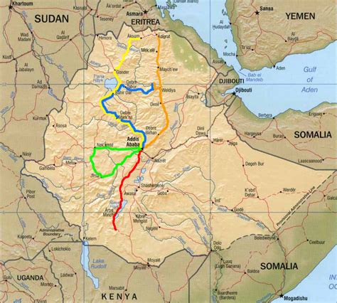 EThiopia - Map