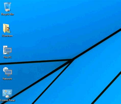 Restore Desktop Icons in Windows 10