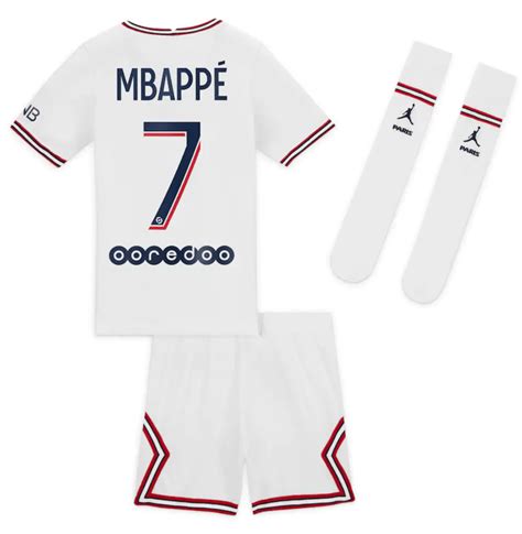 Mbappé PSG 21/22 Fourth Kids Kit by Nike – JerseyMotion