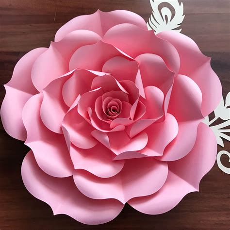 Paper Flowers paper Flowers SVG Petal 93 Rose Template - Etsy