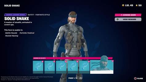 How to Unlock the Solid Snake Skin in Fortnite