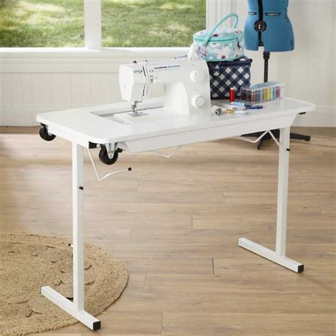 Semco Compact Sewing Machine Table White