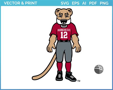 Washington State Cougars - Mascot Logo (2003) - College Sports Vector ...