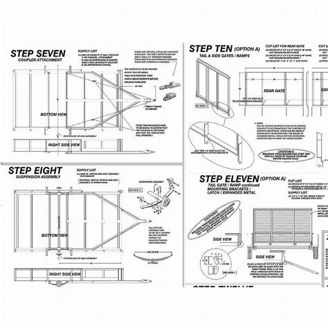 Resultado de imagen de Tandem Axle Utility Trailer Plans | Trailer ...