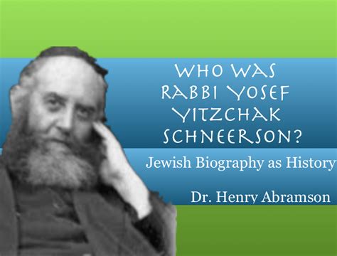 Who Was Rabbi Yosef Yitzchak Schneerson? Jewish Biography as History | Henry Abramson