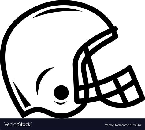 American football helmet Royalty Free Vector Image
