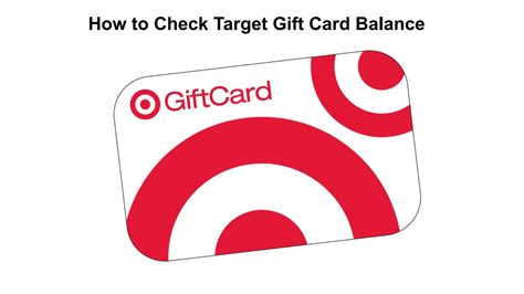 How to check the balance on a Target gift card