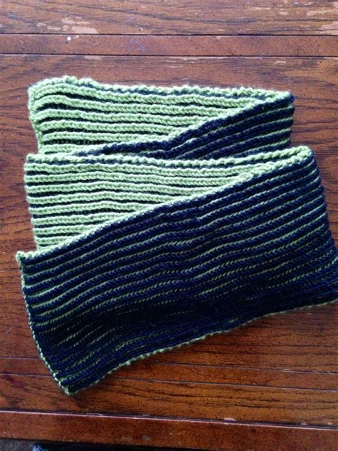 Two color, green and black, Brioche stitch scarf. Custom made by The Wooly Birch. | Crocheted ...