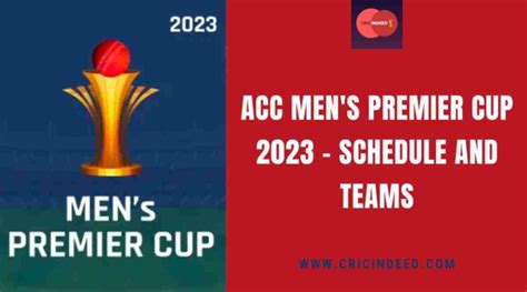 ACC Men’s Premier Cup 2023: Dates, Schedule, Teams & Live Streaming ...