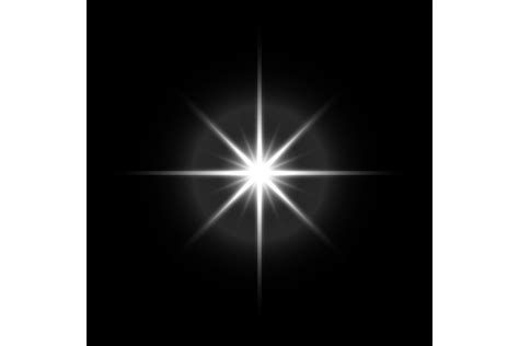 Light Spark. White Glowing Star Flare Ef Graphic by microvectorone ...