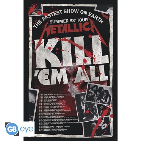 METALLICA Poster Kill'Em All 83 Tour (91.5x61cm)