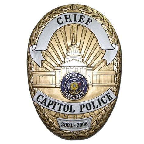 Chief Capitol Police Badge Plaque – American Plaque Company – Military ...