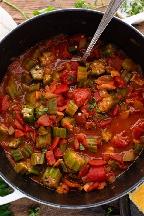 Okra and Tomatoes - a Southern Classic - The Seasoned Mom