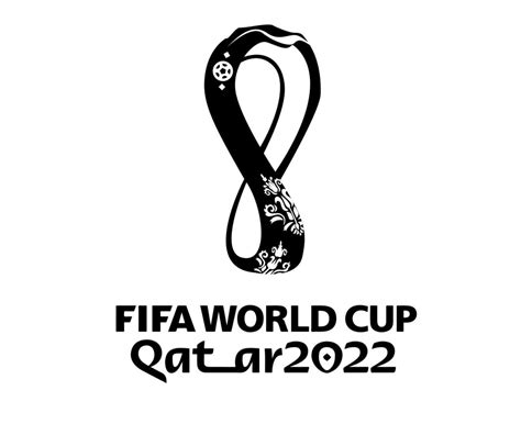 Fifa World Cup Qatar 2022 official Logo Black Champion Symbol Design Vector Abstract ...