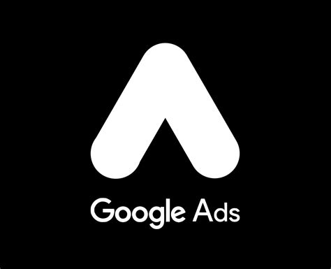 Google Ads Logo Symbol With Name White Design Vector Illustration With Black Background 21515124 ...