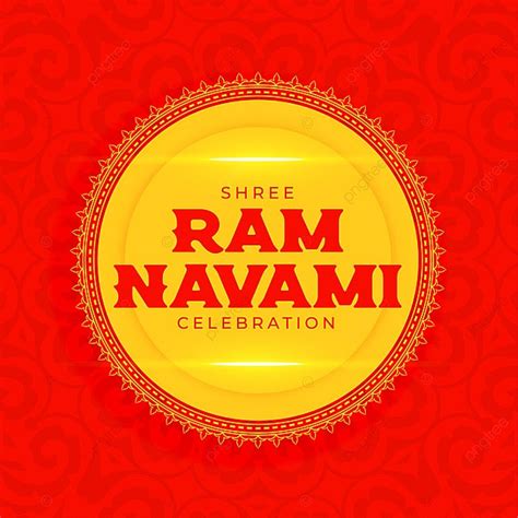 Shree Ram Navami Wishes Greeting Design Template Download on Pngtree