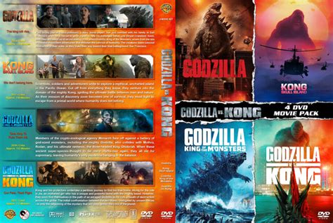 Godzilla vs King Kong Quad R1 Custom DVD Cover - DVDcover.Com