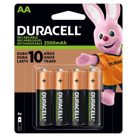 Pilas recargables Duracell AA de 2500 mAh