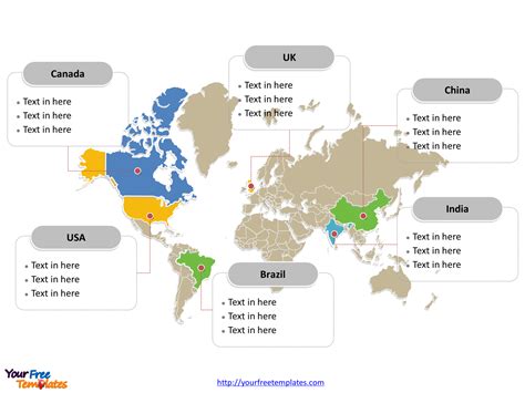 World Map free powerpoint templates - Free PowerPoint Templates