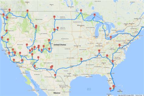 Map Shows the Ultimate U.S. National Park Road Trip