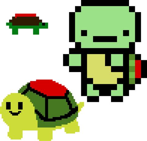 Download Mine Turtle Qnq - Easy Pixel Art Turtle - ClipartKey